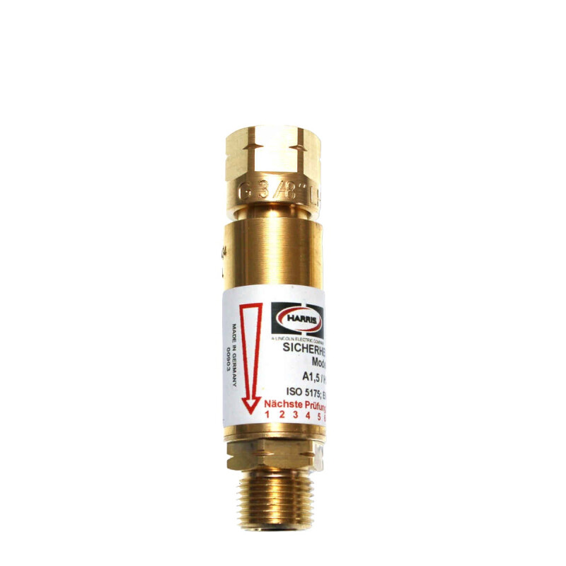 Explosionssicherung Brenngas G3/8"LH Harris