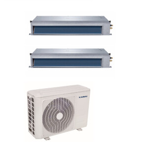 Klimaanlage Kanalger&auml;t 2x5,3kW TWIN 2-KTI-18HWF32 Kaisai