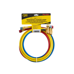 Refrigerant Charging Hoses with SafeMate™ Valves 1/4" SAE 1500 mm CPS