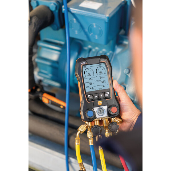 Digitale 4-Wege Monteurhilfe 557s Smart Vakuum Set Testo