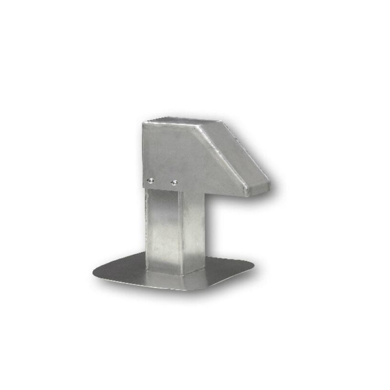 Aluminum roof inlet 80x80mm H=275mm