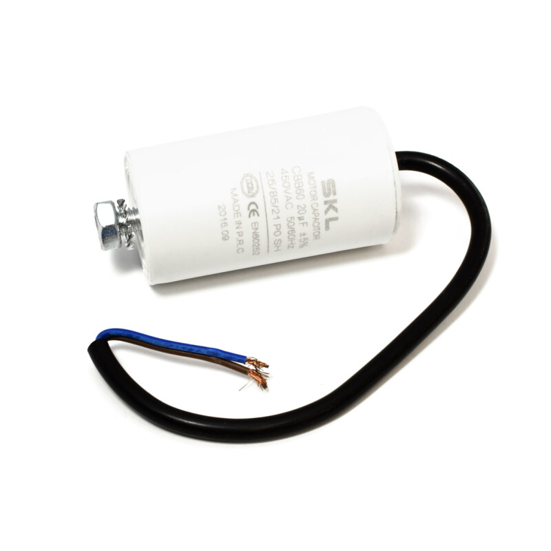 Kondensator m. Kabel 20µF 450V