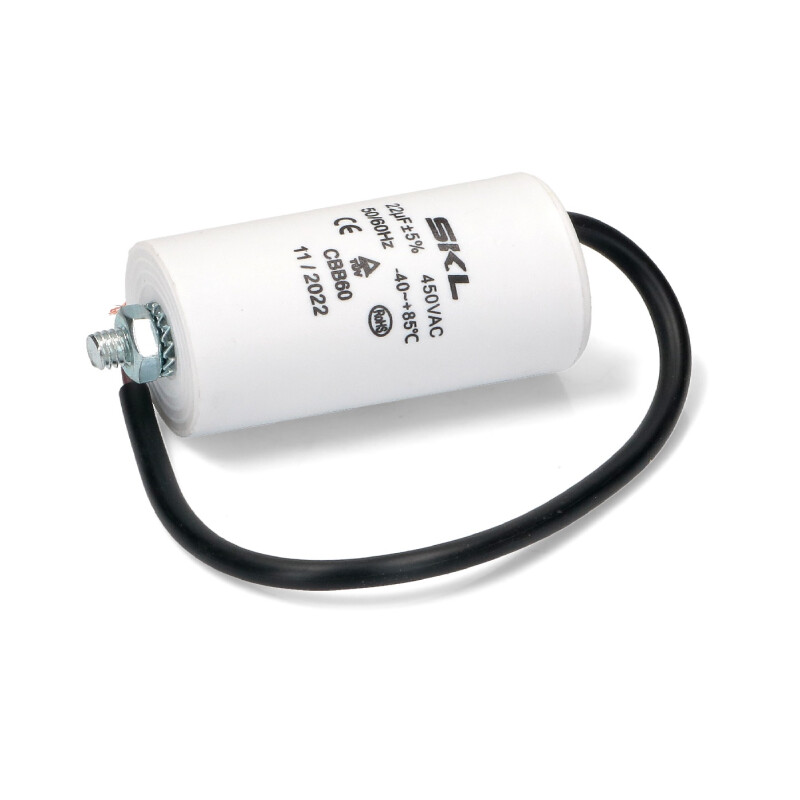 Kondensator m. Kabel 22µF 450V