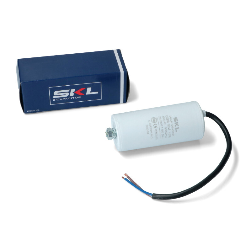 Capacitor w. cable 50µF 450V