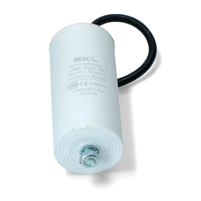 Kondensator m. Kabel 100µF 450V
