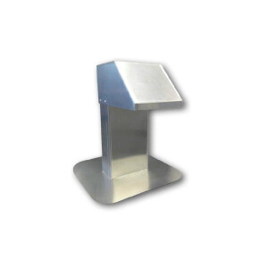 Stainless steel roof inlet 125x250mm H=600mm