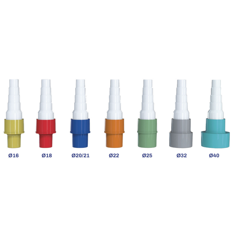 Schlauchverbinder grün 25mm-14/16/18/20/25mm