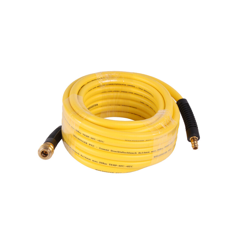 Pneumatic hose 10m 8x14mm rubber/PVC Weldinger