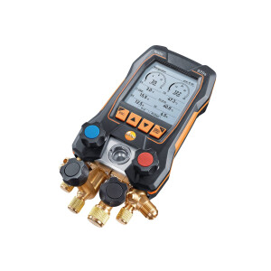 Digital 4-way manifold 570s vacuum heat pump professional kit w. hoses Testo
