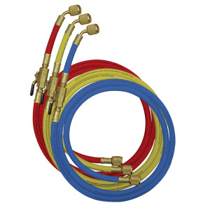 Nylon barrier charging hoses w. ball valves extensions...