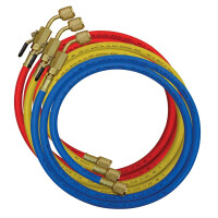 Nylon barrier charging hoses w. ball valves 1500mm 1/4"SAE 49262-60-E Mastercool