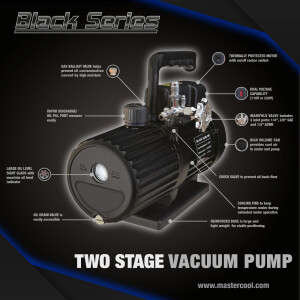 Vacuum pump Black Series 90066-2V-220-BL Mastercool