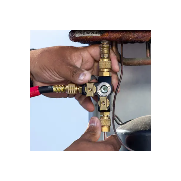 Schraderventilwechsler m. Schauglas 1/4"+ 5/16"SAE VC2GE Fieldpiece