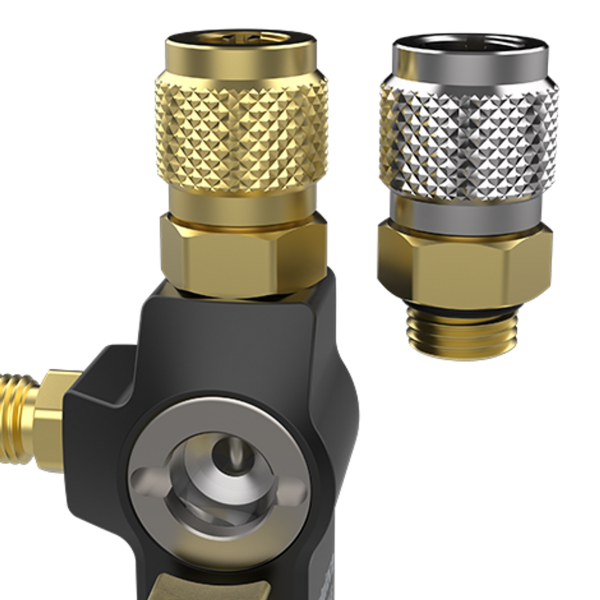 Schraderventilwechsler m. Schauglas 1/4"+ 5/16"SAE VC2GE Fieldpiece