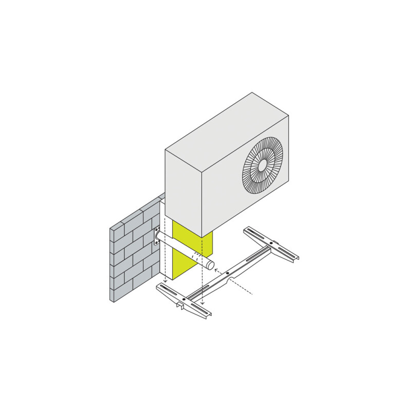 Wall Bracket f. thermally insusated facade 110 kg...