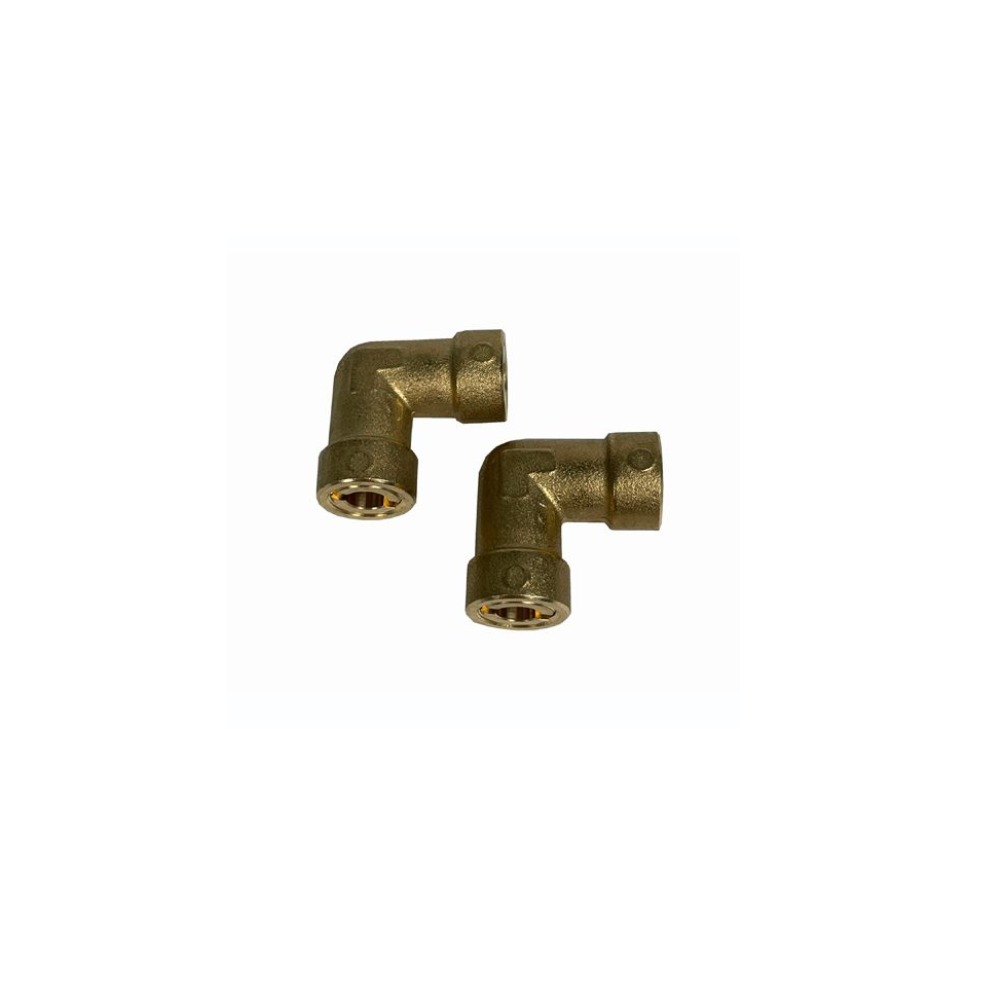 Selbstsichernde Messingbögen f. Cu-Rohr 1/4x1/4" (2 Stk.) IPER-LINK/L/4-4 Wigam