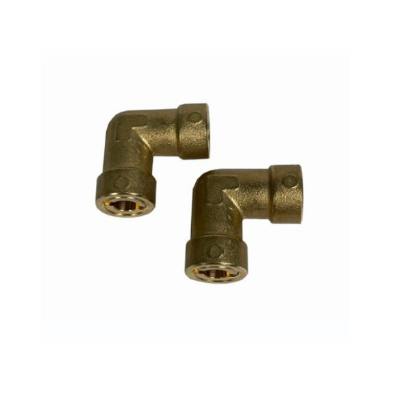 Selbstsichernde Messingbögen f. Cu-Rohr 1/4x1/4" (2 Stk.) IPER-LINK/L/4-4 Wigam