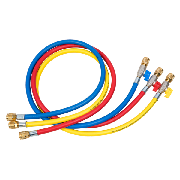 Füllschlauche m. Absp. CA-CCL-72 1/4"SAE 1800mm Refco