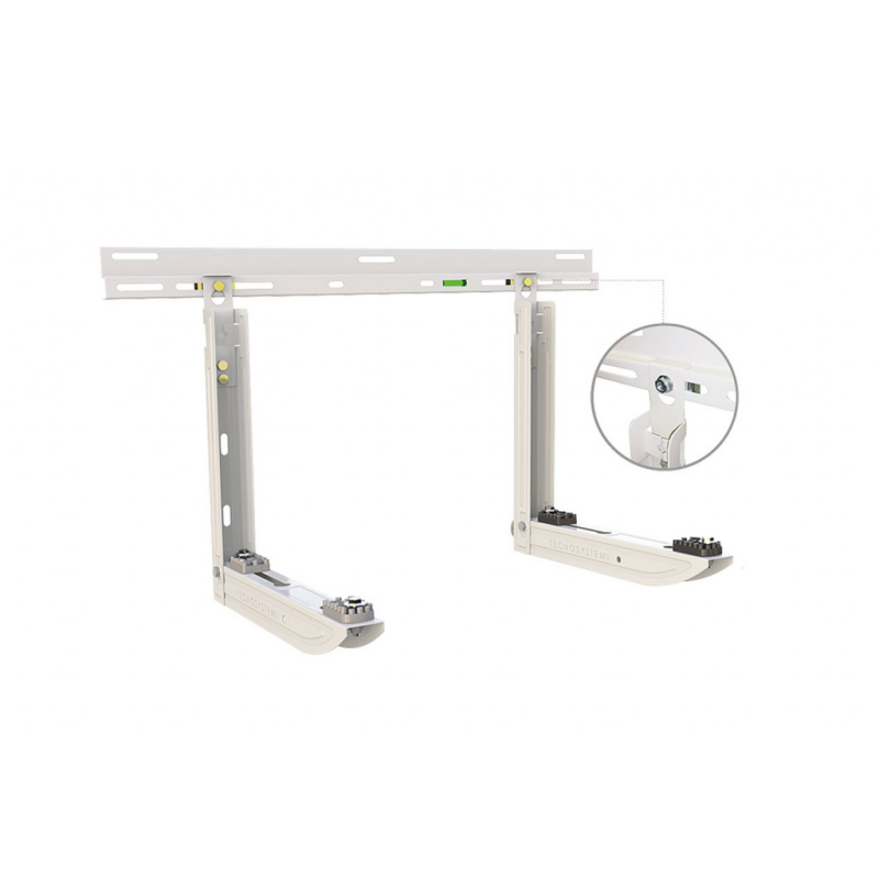 Wandkonsole m. Einhängesystem KEPLERO PALACE 90kg 475x400x800mm Tecnosystemi