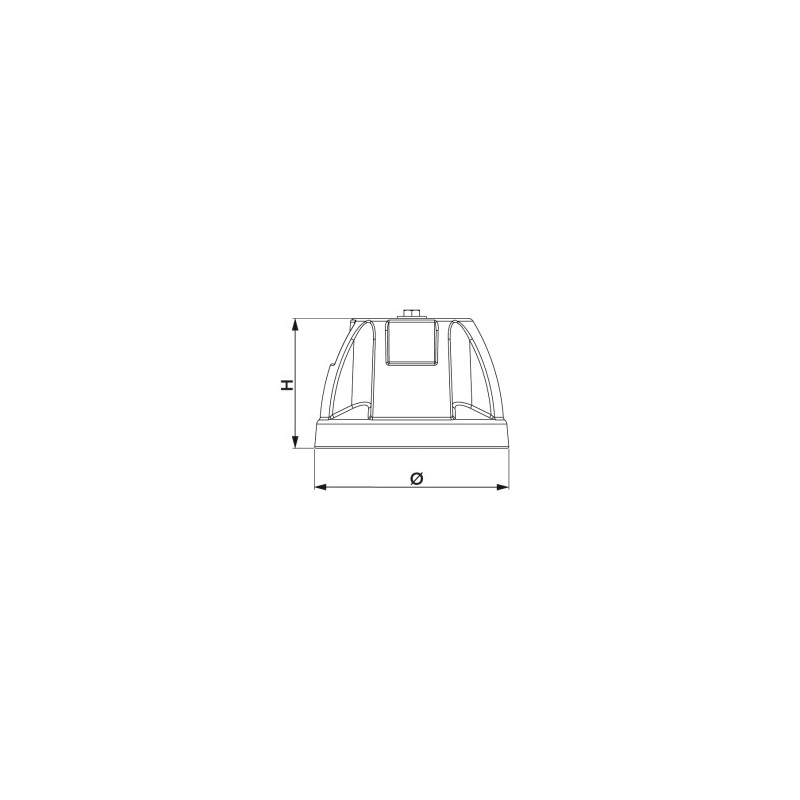 Height-adjustable damping base ZEUS 160x130-150mm (4...