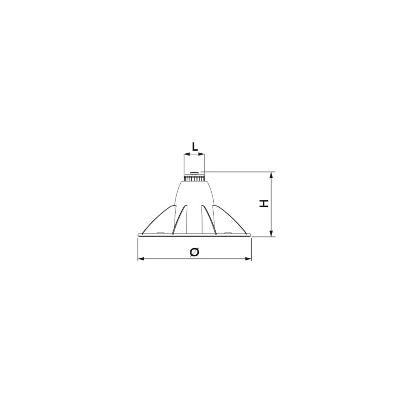 Verstellbarer Bodenfuß GENUIS 1200R 330x170-210mm...