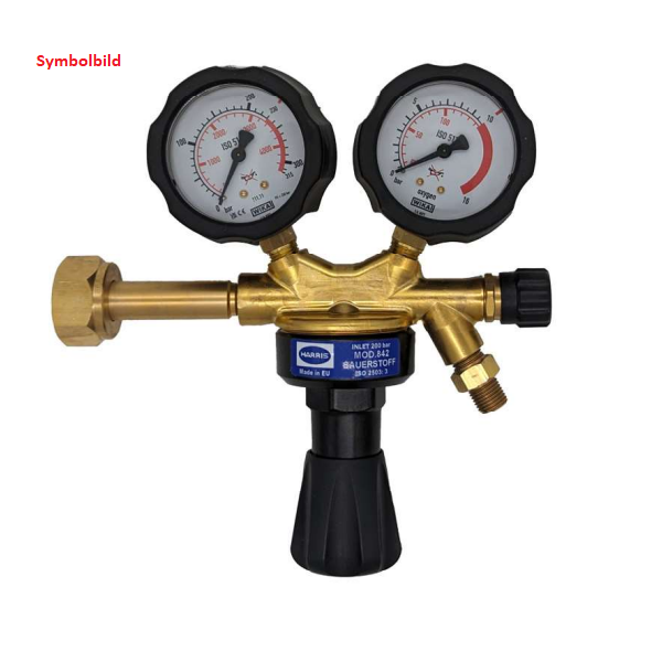 Propan Druckminderer 842PR 25/0-4bar W21,8xG1/14"LH-G3/8"LH Harris