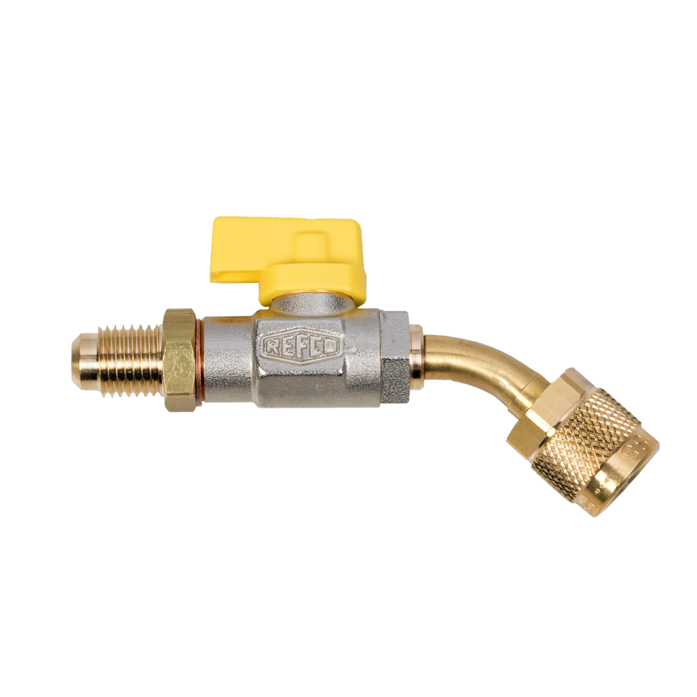 Kugelventil CA-1/4”SAE-Y-45° 1/4"SAE Refco