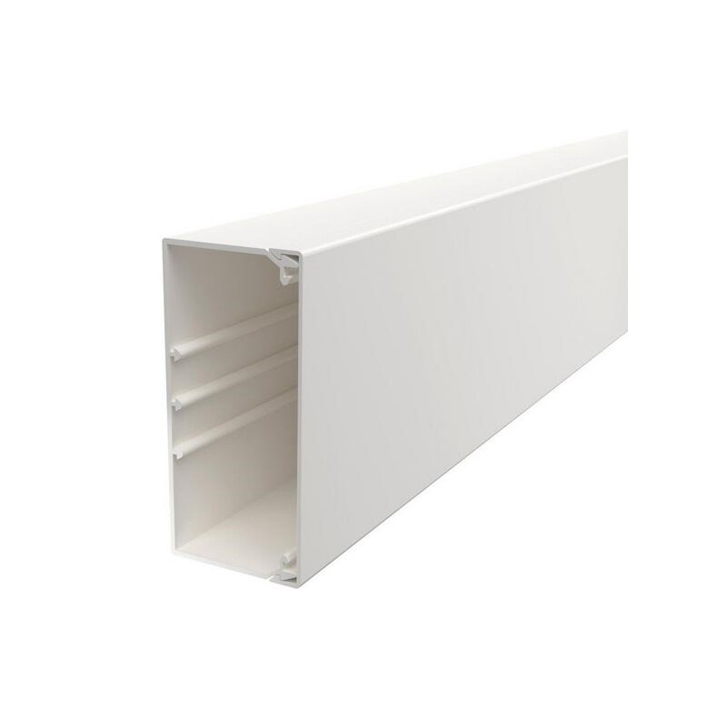 Installation duct w. floor perforations 130x60mm white OBO