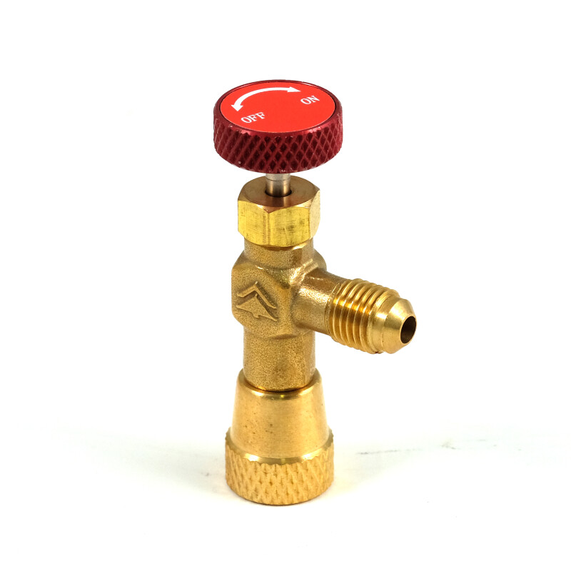Entnahmeventil 1/4"  f. Hochdruckflasche R32/R1234yf...