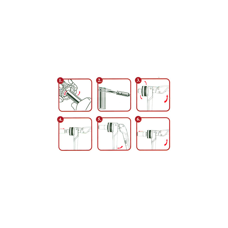 Rohrexpander-Set CT100M 10-28 mm