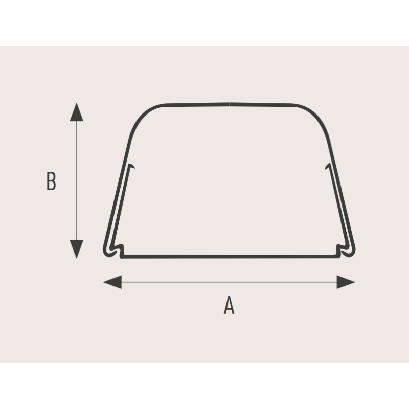 AC trunking DRY 80x60mm