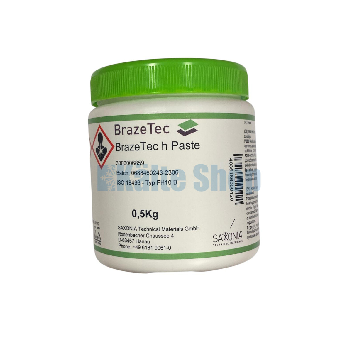 Flussmittel Brazetec h 0,5Kg Paste - Kälte-Shop - Ihr Partner im Bere