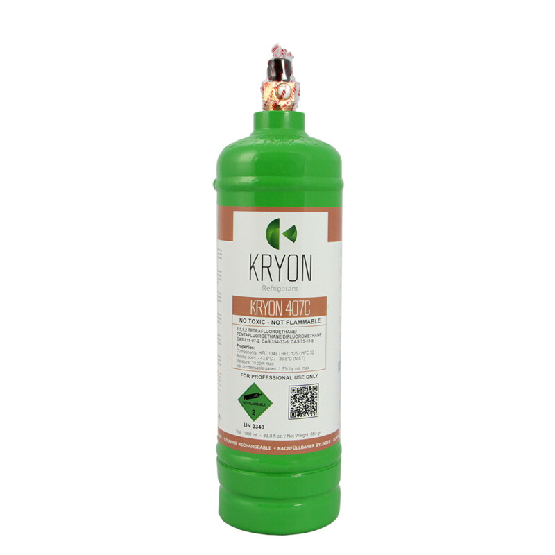 Kältemittel R407C 850g Hochdruckflasche
