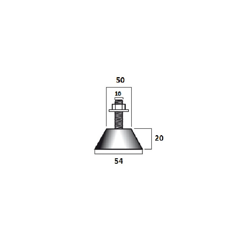 Vibration damper SG-60 M8 4*100kg